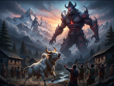 नंदी और ग्रहदोष: एकता और साहस की एक पौराणिक गाथा