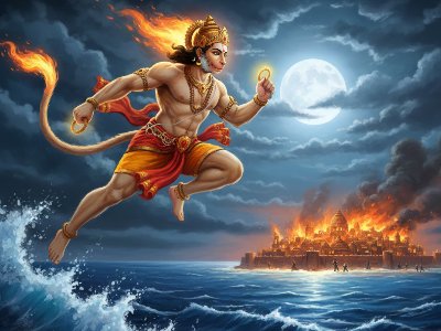 हनुमान की लंका यात्रा: अटूट भक्ति और अदम्य साहस की एक अद्भुत कहानी